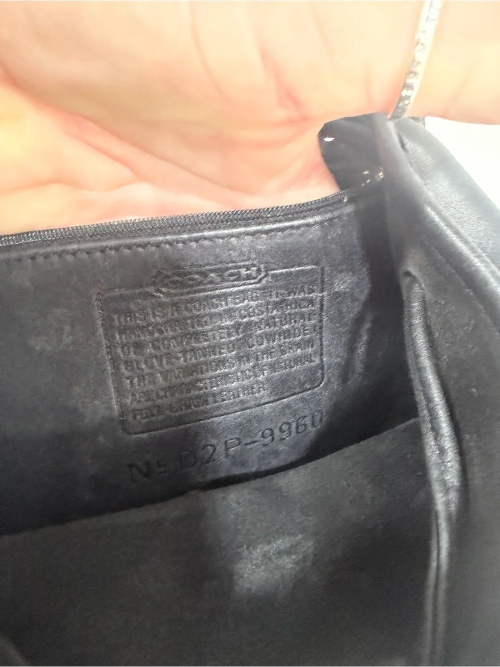 Coach compact leather